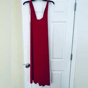 Banana Republic Vibrant Red Sleeveless Maxi Dress